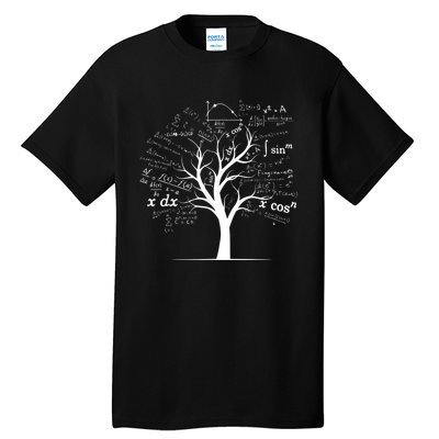 Funny AP Calculus Algebra Tree Math Teacher Nerd Geek Gifts Tall T-Shirt