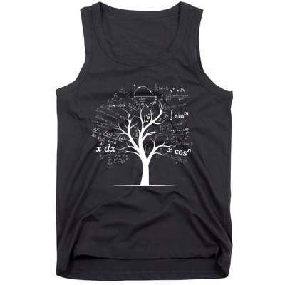 Funny AP Calculus Algebra Tree Math Teacher Nerd Geek Gifts Tank Top