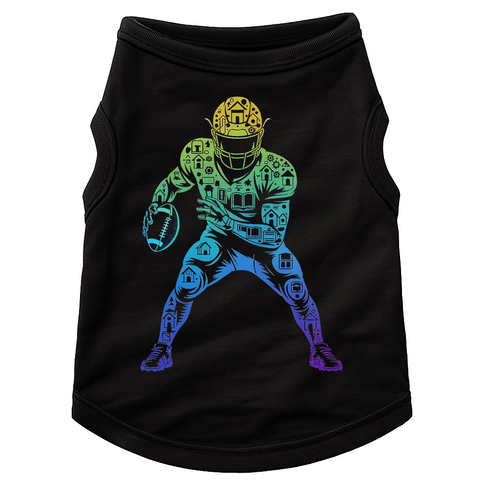 Football Apparel Center Player Coach Football Doggie Tank