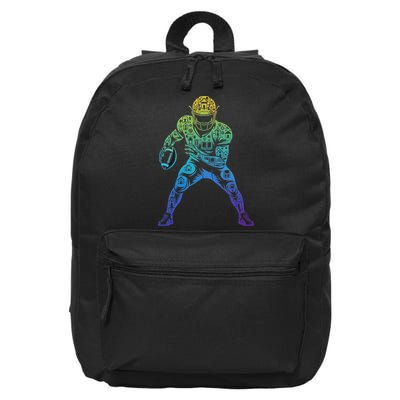 Football Apparel Center Player Coach Football 16 in Basic Backpack