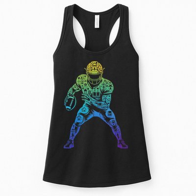 Football Apparel Center Player Coach Football Womens Tank Top