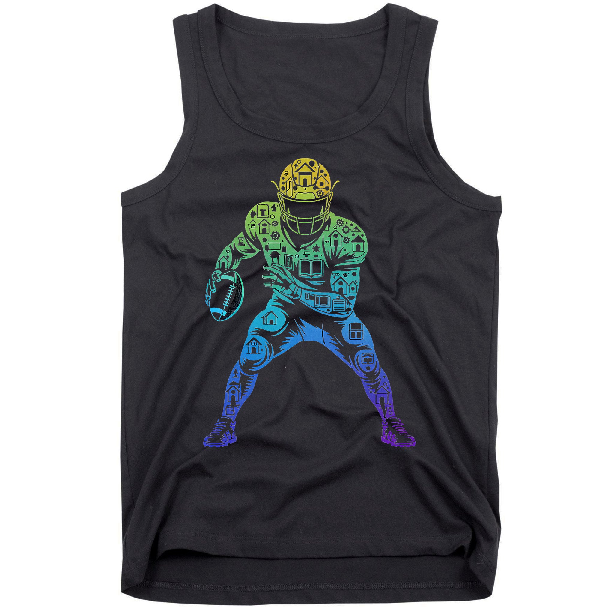 Football Apparel Center Player Coach Football Tank Top