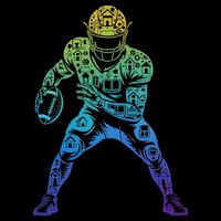 Football Apparel Center Player Coach Football Womens T-Shirt