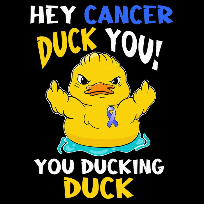 Fight Against Cancer Funny Duck Design Hoodie