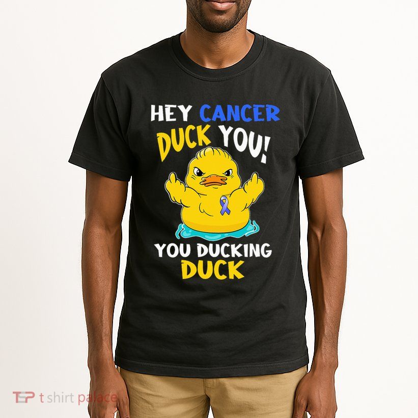 Fight Against Cancer Funny Duck Design Tall T-Shirt