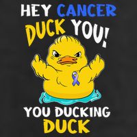 Fight Against Cancer Funny Duck Design Adult Drive Performance Visor