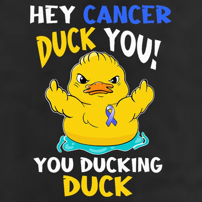 Fight Against Cancer Funny Duck Design Adult Drive Performance Visor