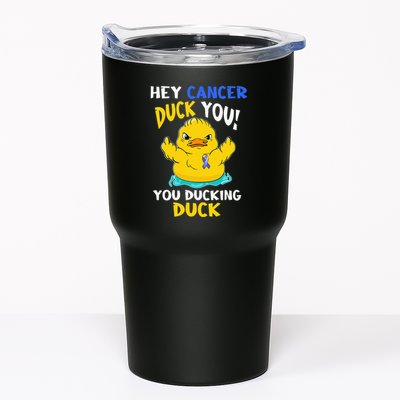 Fight Against Cancer Funny Duck Design Tumbler