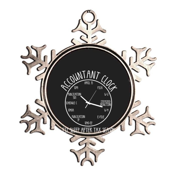 Funny Accountant Clock Gift For Cpa Accounting Men Women Cool Gift Metallic Star Ornament