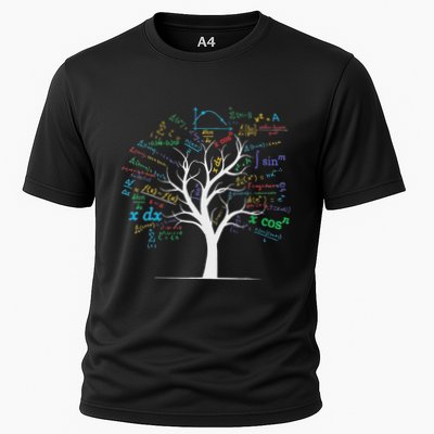 Funny Ap Calculus Algebra Tree Math Teacher Nerd Geek Cooling Performance Crew T-Shirt