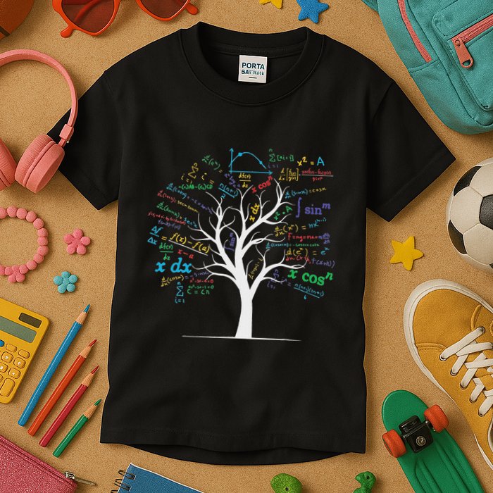 Funny Ap Calculus Algebra Tree Math Teacher Nerd Geek Kids T-Shirt