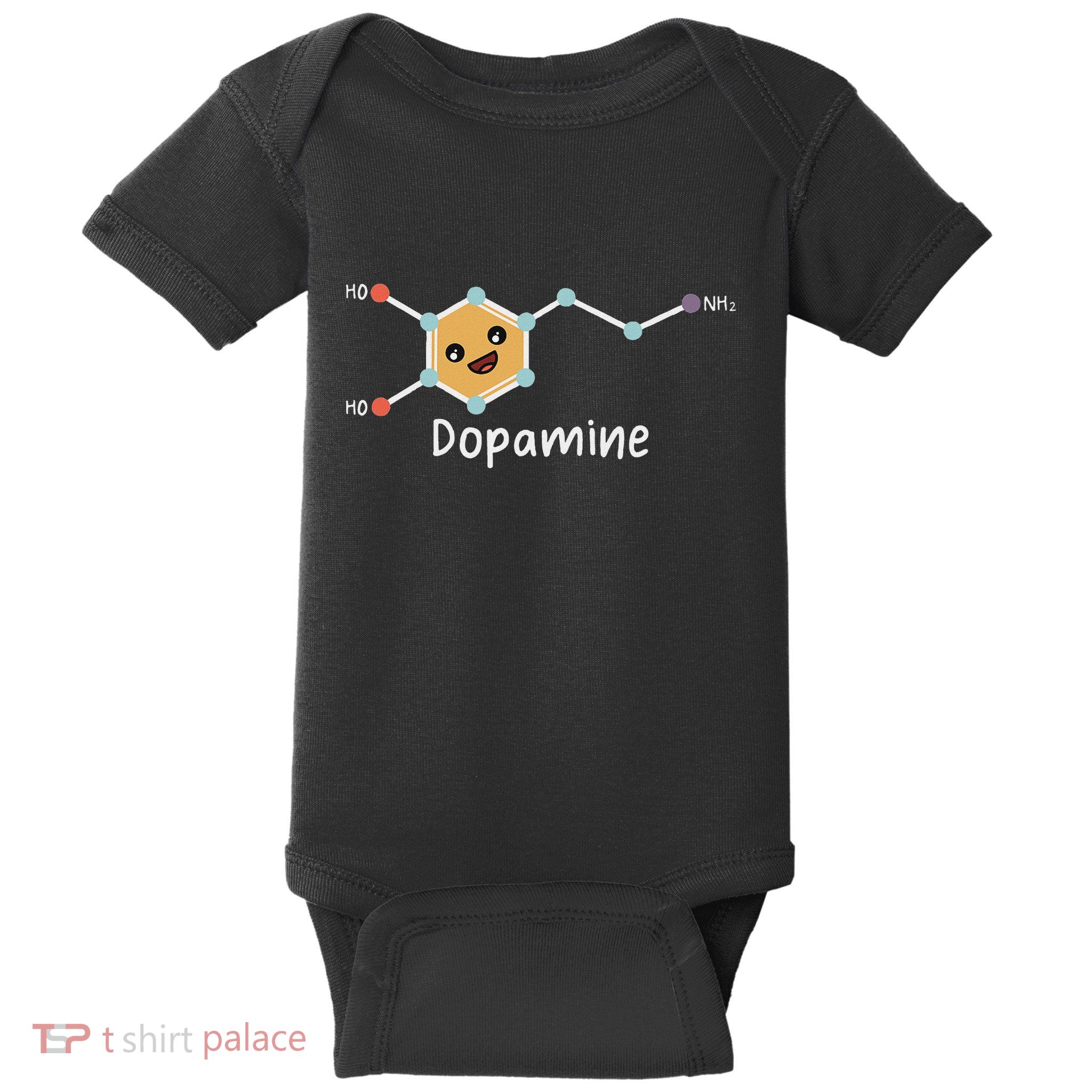 Funny Adhd Cute Dopamine Chemical Structure Neurodiverse Baby Bodysuit