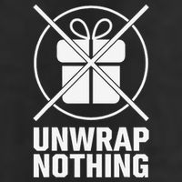 Funny Anti Christmas Grumpy Christmas Unwrap Nothing 25L Jumbo Tote