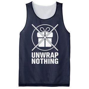 Funny Anti Christmas Grumpy Christmas Unwrap Nothing Mesh Reversible Basketball Jersey Tank