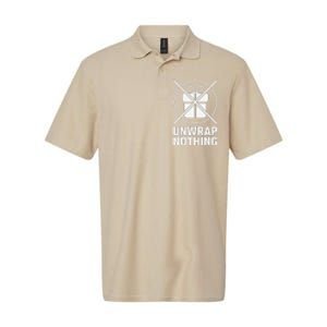 Funny Anti Christmas Grumpy Christmas Unwrap Nothing Softstyle Adult Sport Polo