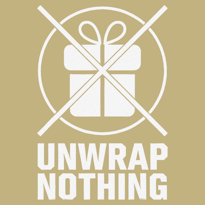 Funny Anti Christmas Grumpy Christmas Unwrap Nothing Magnet