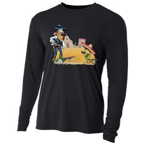 Fun American Cow In A Snakebite Showdown Cooling Performance Long Sleeve Crew