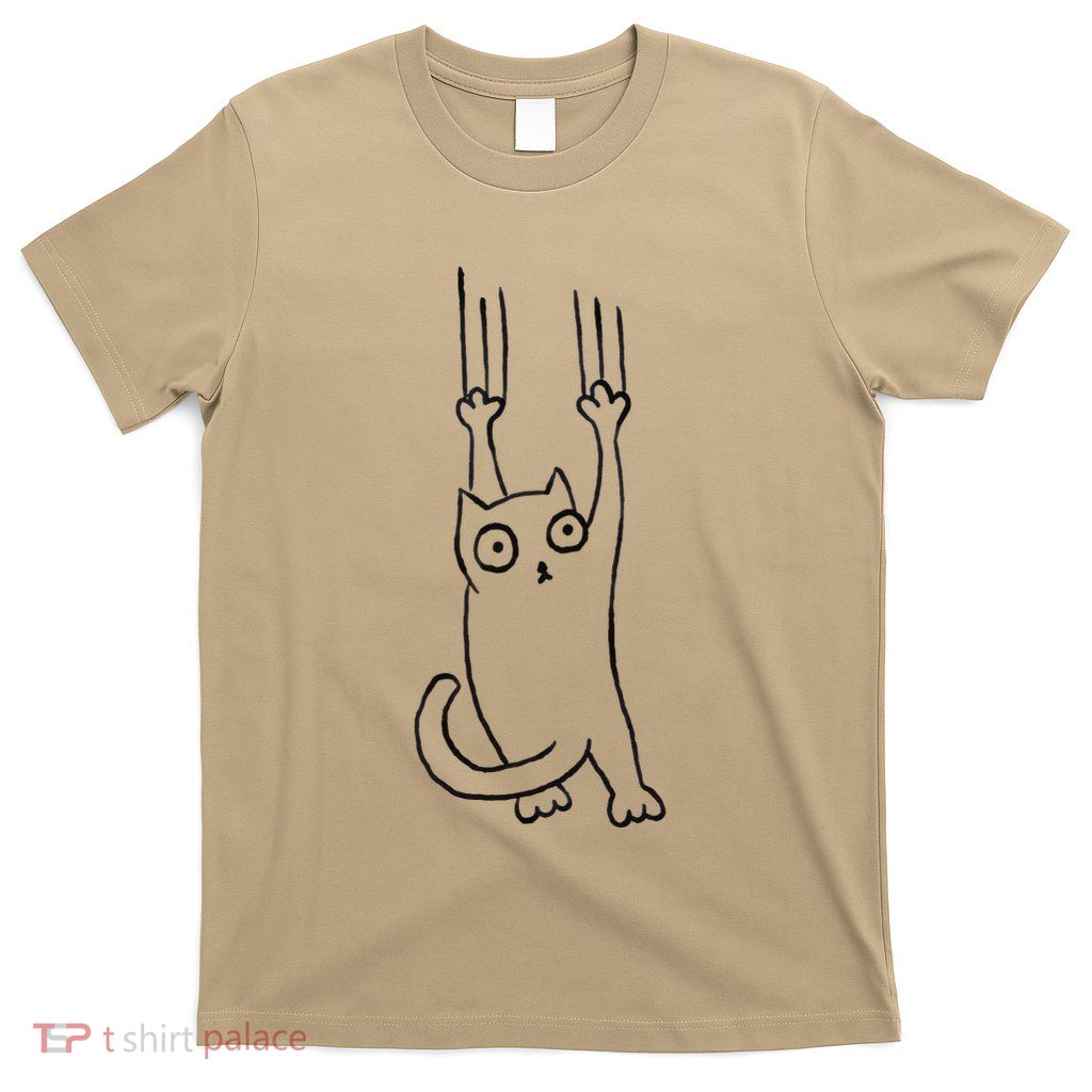 Funny Annoying Cat Comedy Streetwear Minimalist Steetart T-Shirt