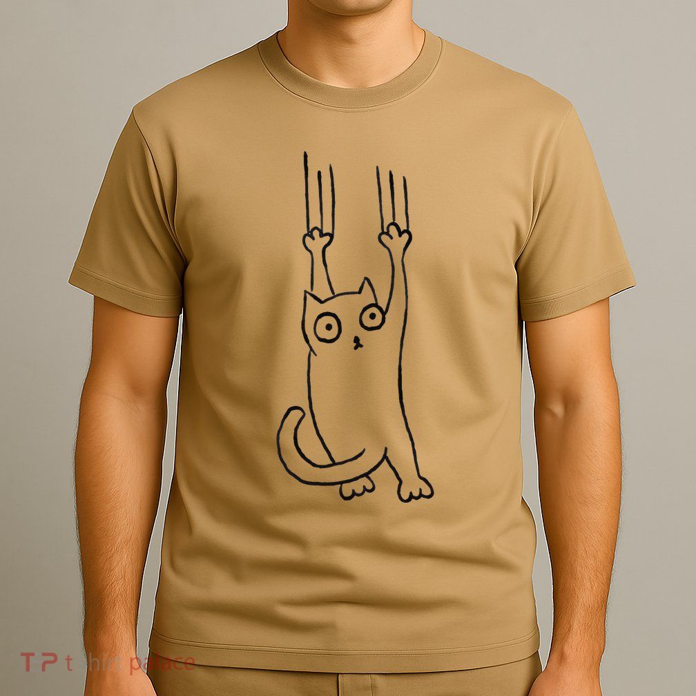 Funny Annoying Cat Comedy Streetwear Minimalist Steetart T-Shirt