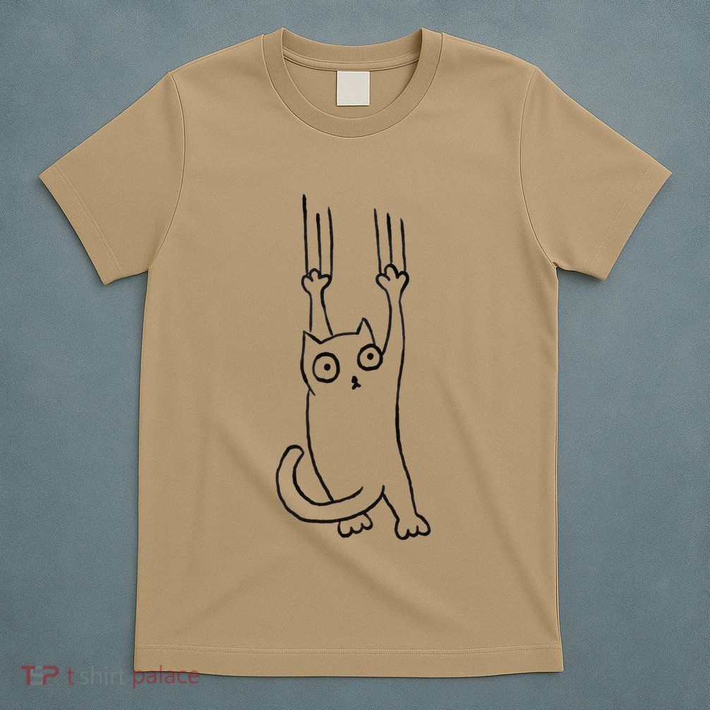 Funny Annoying Cat Comedy Streetwear Minimalist Steetart T-Shirt