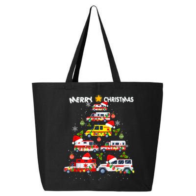 Funny Ambulance Christmas Tree Ornament Decor 25L Jumbo Tote