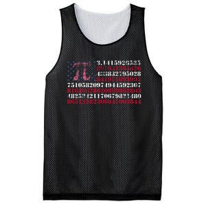 Funny and cool school teacher American flag Pi day Mesh Reversible Basketball Jersey Tank