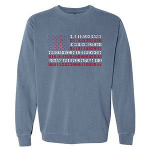 Funny and cool school teacher American flag Pi day Garment-Dyed Sweatshirt