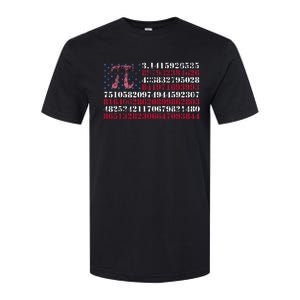 Funny and cool school teacher American flag Pi day Softstyle CVC T-Shirt