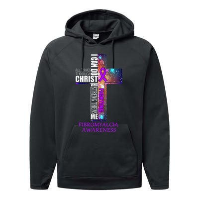 Fibromyalgia Awareness Christmas Gift Performance Fleece Hoodie