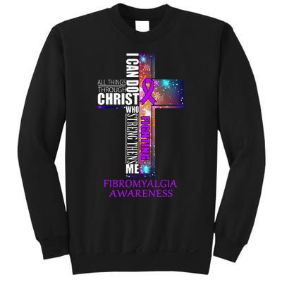 Fibromyalgia Awareness Christmas Gift Sweatshirt