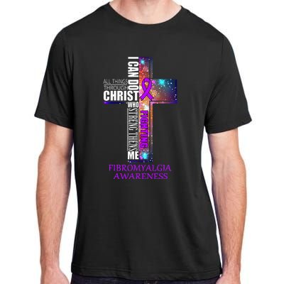 Fibromyalgia Awareness Christmas Gift Adult ChromaSoft Performance T-Shirt