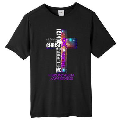 Fibromyalgia Awareness Christmas Gift Tall Fusion ChromaSoft Performance T-Shirt