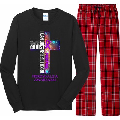 Fibromyalgia Awareness Christmas Gift Long Sleeve Pajama Set