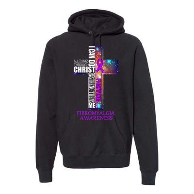 Fibromyalgia Awareness Christmas Gift Premium Hoodie