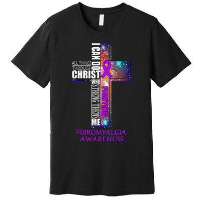 Fibromyalgia Awareness Christmas Gift Premium T-Shirt