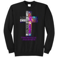 Fibromyalgia Awareness Christmas Gift Tall Sweatshirt