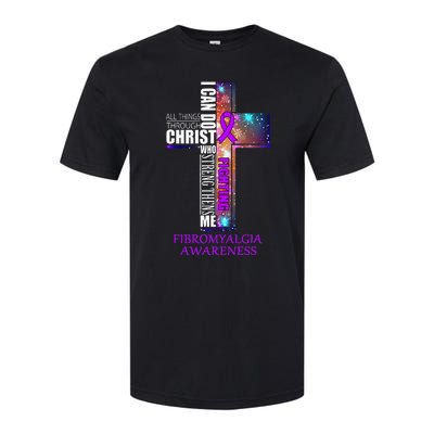 Fibromyalgia Awareness Christmas Gift Softstyle CVC T-Shirt