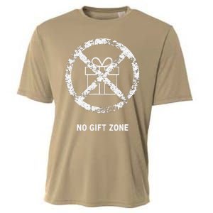 Funny Anti Christmas Grumpy Christmas No Gift Zone Cooling Performance Crew T-Shirt