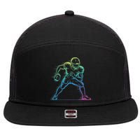 Football Apparel Center Player Coach Football 7 Panel Mesh Trucker Snapback Hat