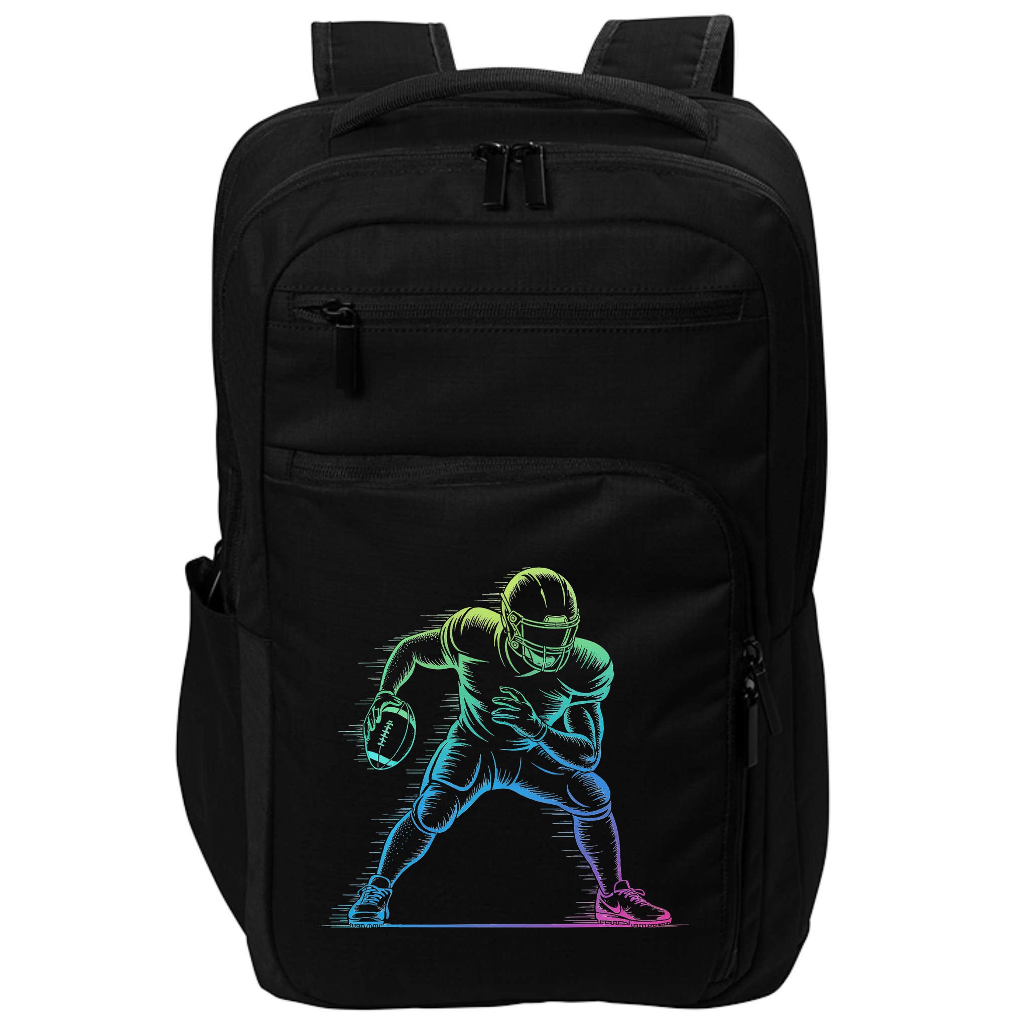 Football Apparel Center Player Coach Football Impact Tech Backpack