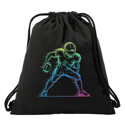 Football Apparel Center Player Coach Football Drawstring Bag