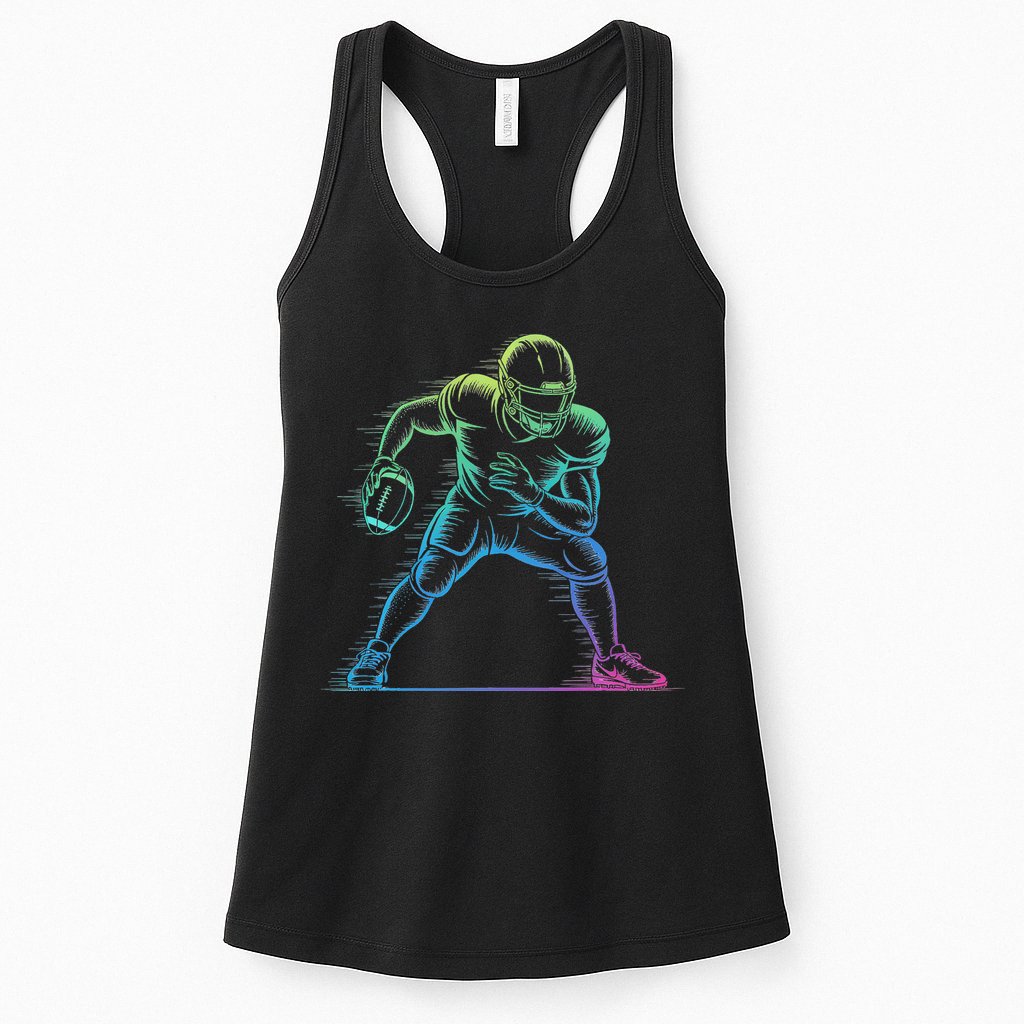 Football Apparel Center Player Coach Football Womens Tank Top