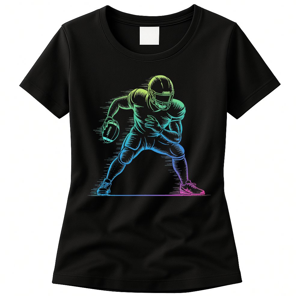 Football Apparel Center Player Coach Football Womens T-Shirt