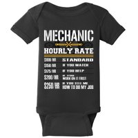 Funny Auto Car Mechanic Hourly Rate Best Gift Idea Baby Bodysuit