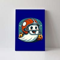 Funny And Cute Halloween Ghost Wearing Football Helmet Meaningful Gift Canvas