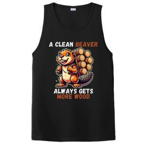 Funny A Clean Beaver Always Gets More Wood PosiCharge Competitor Tank