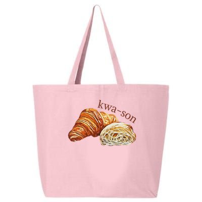 French Accents Croissant Lover Kwa Son Cute Funny Cotton Polyeste 25L Jumbo Tote