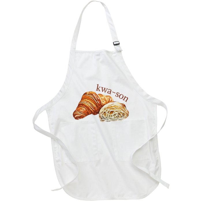 French Accents Croissant Lover Kwa Son Cute Funny Cotton Polyeste Apron