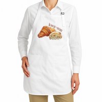 French Accents Croissant Lover Kwa Son Cute Funny Cotton Polyeste Apron