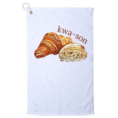French Accents Croissant Lover Kwa Son Cute Funny Cotton Polyeste Golf Towel